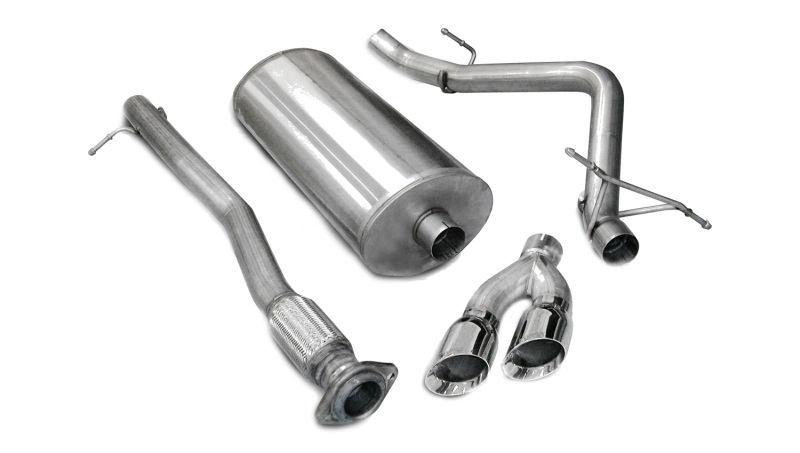 Corsa 07-08 Chevrolet Silverado Crew Cab/Short Bed 1500 4.8L V8 Polished Sport Cat-Back Exhaust - 14259