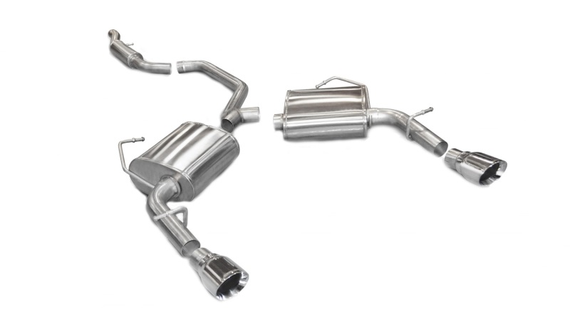 Corsa 11-13 Chrysler 200/Dodge Avenger V6 Polished Sport Cat-Back Exhaust - 14413