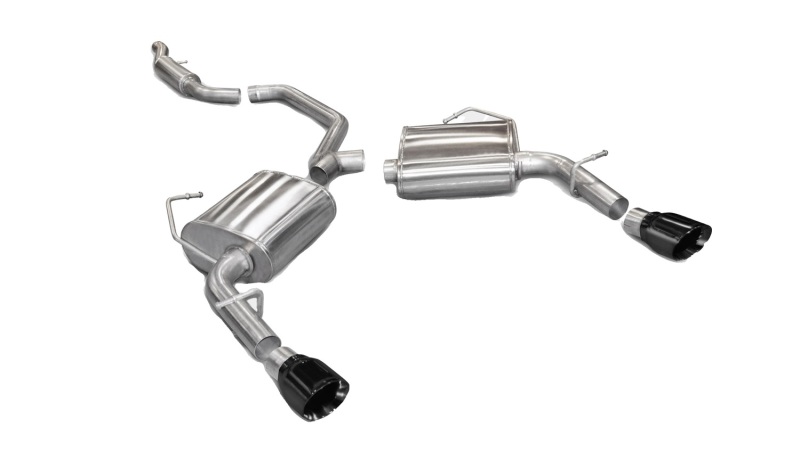 Corsa 11-13 Chrysler 200/Dodge Avenger V6 Black Sport Cat-Back Exhaust - 14413BLK