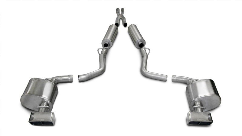 Corsa 09-10 Dodge Challenger R/T 5.7L V8 Auto Polished Xtreme Cat-Back Exhaust - 14436