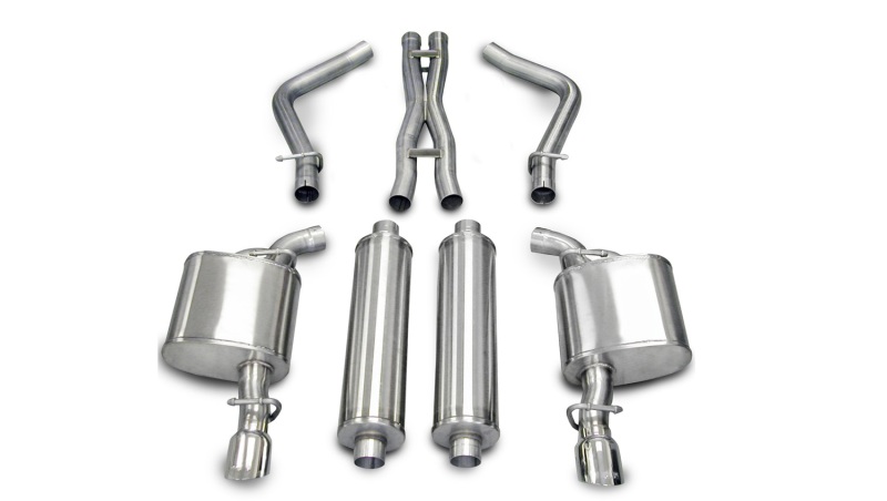 Corsa 05-10 Dodge Charger No Towing Hitch R/T 5.7L V8 Polished Xtreme Cat-Back Exhaust - 14439