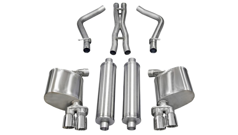 Corsa 11-13 Dodge Charger R/T 5.7L V8 Polished Sport Cat-Back Exhaust - 14525