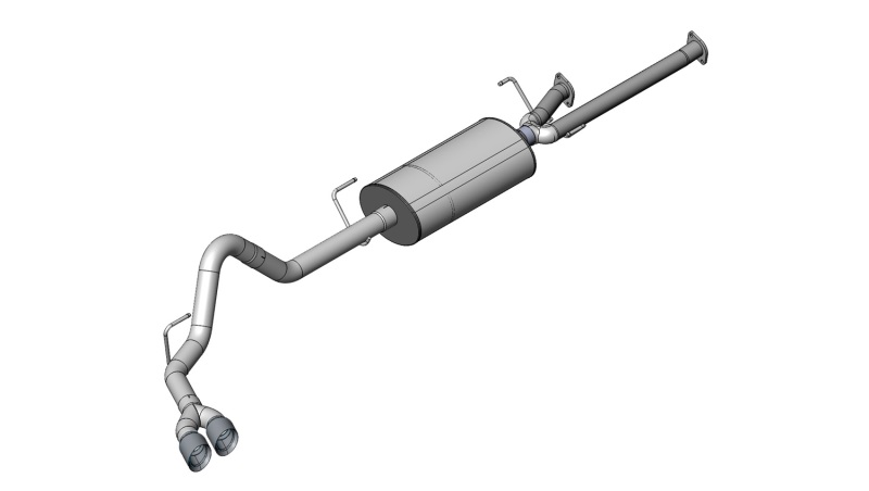 Corsa 07-08 Toyota Tundra Double Cab/Crew Max 5.7L V8 Polished Sport Cat-Back Exhaust - 14577