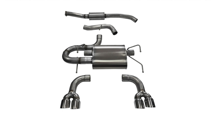 Corsa 08-13 Subaru Impreza Hatchback STI 2.5L Turbo Manual Polished Sport Cat-Back Exhaust - 14862