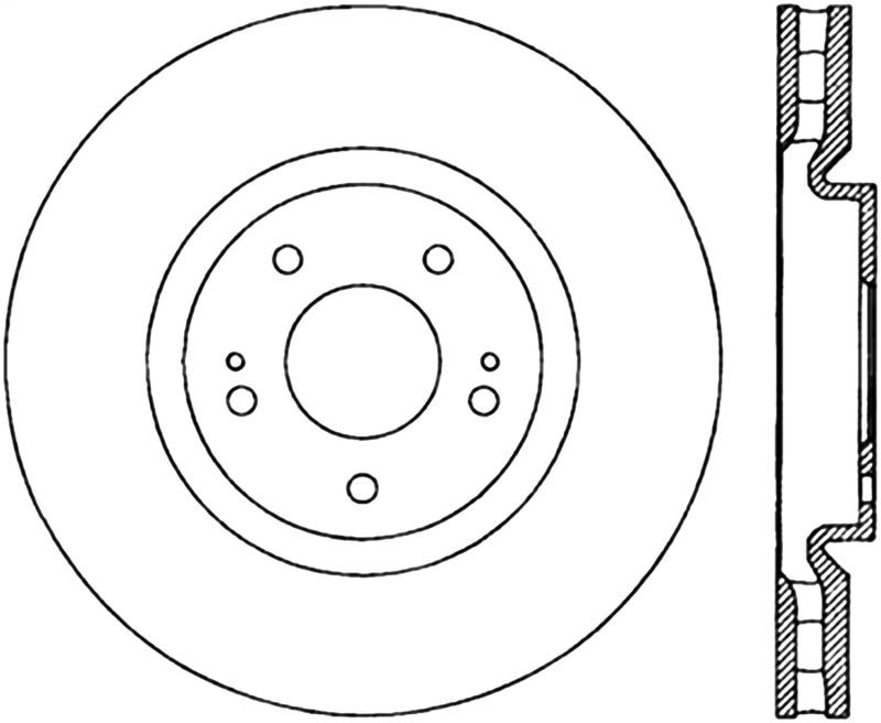 StopTech Slotted & Drilled Sport Brake Rotor - 127.46064R