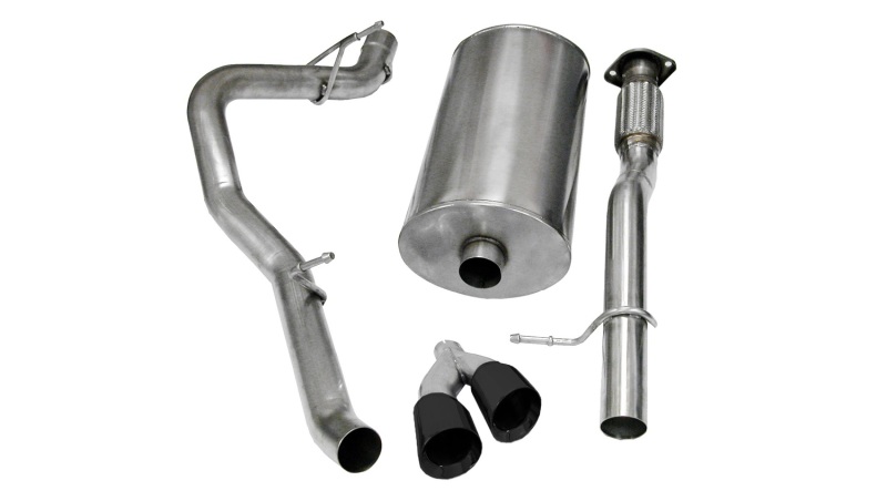 Corsa 09-13 Chevrolet Suburban 1500 5.3L V8 Black Sport Cat-Back Exhaust - 14914BLK