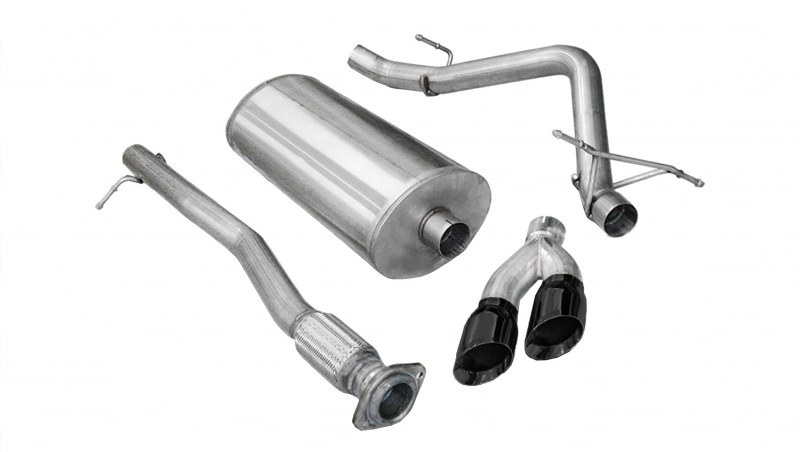 Corsa 09-09 Chevrolet Silverado Crew Cab/Short Bed 1500 4.8L V8 Black Sport Cat-Back Exhaust - 14904BLK