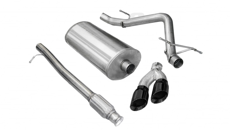 Corsa 10-13 Chevrolet Silverado Crew Cab/Short Bed 1500 4.8L V8 Black Sport Cat-Back Exhaust - 14925BLK