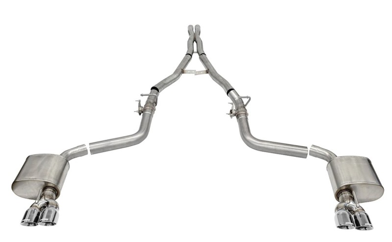 Corsa 15-21 Challenger SRT/Hellcat/Demon/Redeye 2.75in Valved CB DR Exit w/ Twin 3.5in Pol Pro Tips - 21070