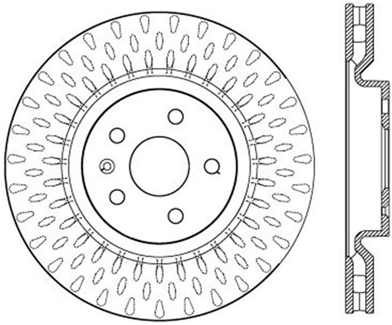 StopTech Slotted & Drilled Sport Brake Rotor - 127.62124L