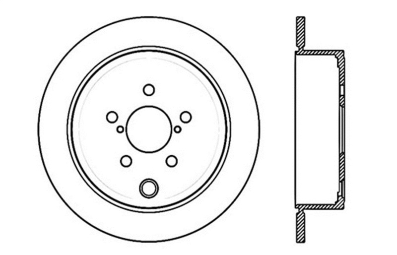 StopTech 08-10 WRX Drilled Right Rear Rotor - 128.47029R