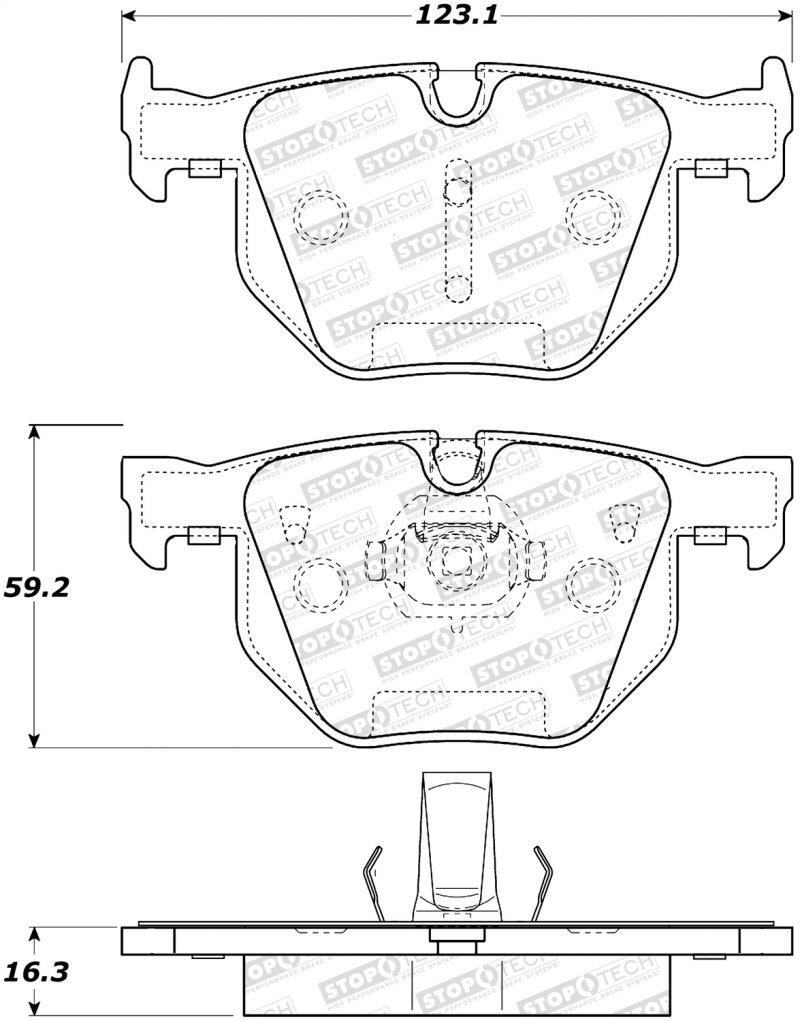 StopTech Street Brake Pads - 308.10420