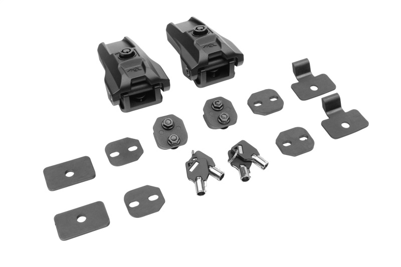 Rugged Ridge Locking Hood Catch Kit 07-18 Jeep Wrangler JKU / 18-22 Wrangler JL - 11210.32