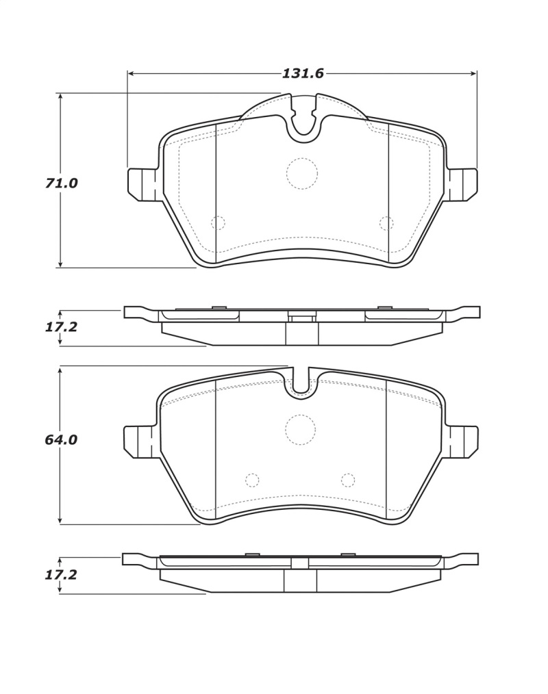 StopTech Street Touring 06-09 Mini Cooper/Cooper S Front Brake Pads - 308.12040