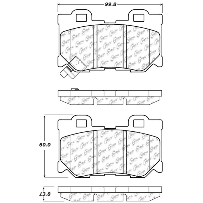 StopTech Street Touring 08-09 Infiniti FX50/G37 Rear Brake Pads - 308.13470