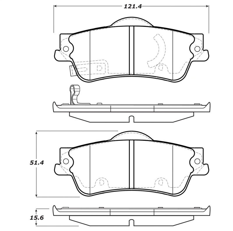 StopTech Street Touring Brake Pads - 308.13520