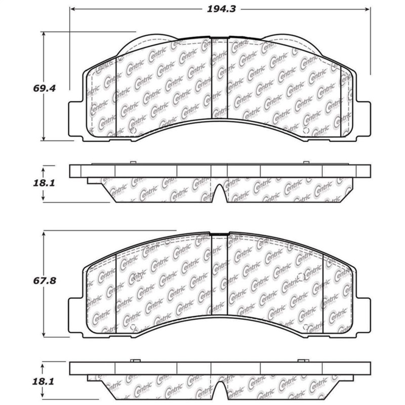 StopTech 10-14 Ford F-150 Street Performance Front Brake Pads - 308.14140