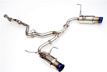 Invidia 08-11 STi Hatch / 11 WRX Hatch Dual N1 Single Layer Titanium Tipped Cat-back Exhaust - HS08STIGTT