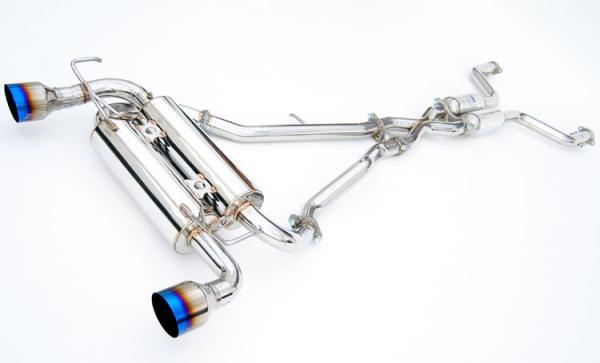 Invidia 09+ 370Z Gemini Single Layer Titanium Tip Cat-back Exhaust - HS09N7ZGIT