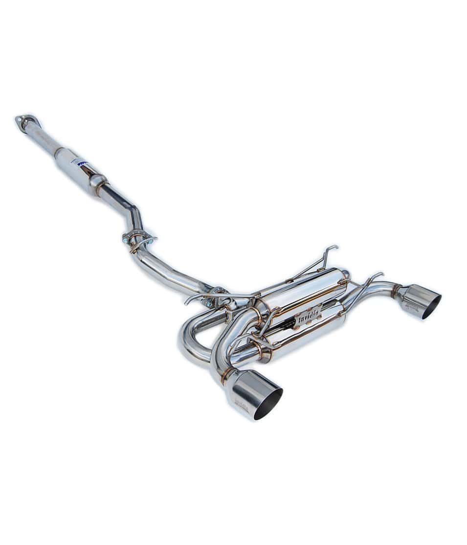 Invidia 12-21 Subaru BR-Z/FR-S/ Toyota GR86 2022+ Gemini/R400 Single Layer Stainless Steel Tip Cat-back Exhaust - HS12SST7GM1SS