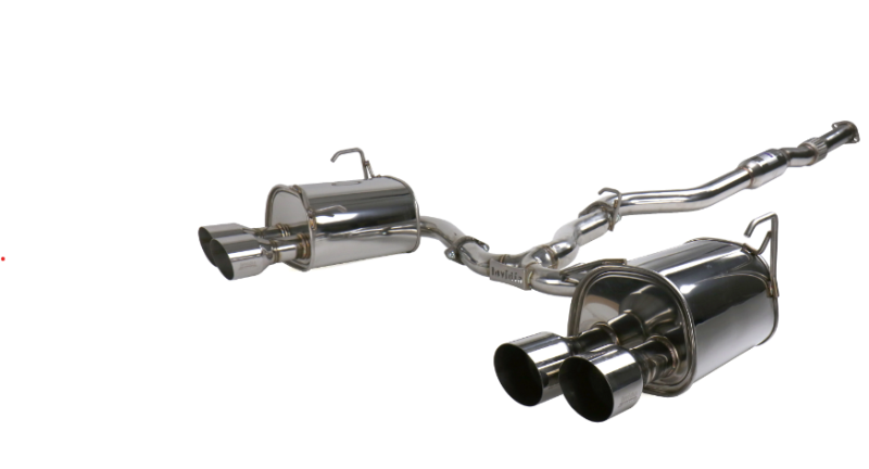 Invidia 15+ Subaru STI 4Dr Q300 Single Layer Stainless Steel Quad Tip Cat-Back Exhaust - HS15STIG2S