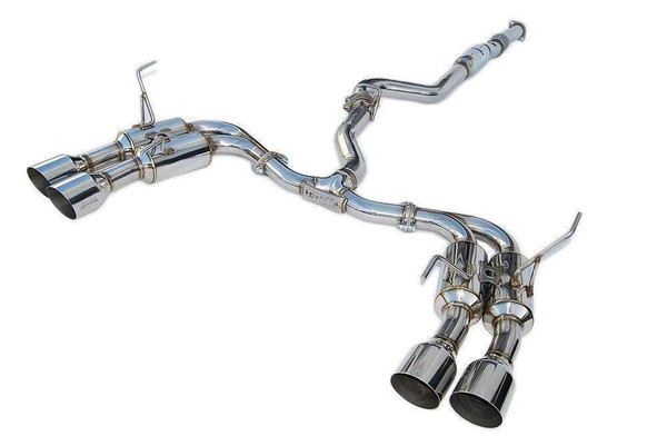 Invidia 2015+ Subaru WRX / STI Gemini/R400 Single Layer Quad Stainless Steel Tip Cat-Back Exhaust - HS15STIGM4SS