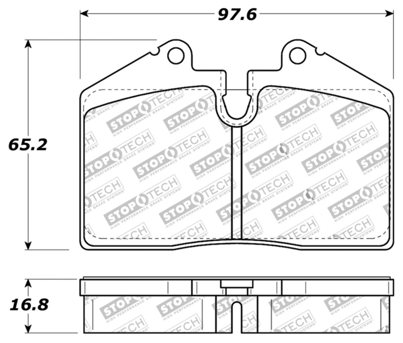 StopTech Performance ST-40 4 Piston Front Caliper Brake Pads - 309.06090