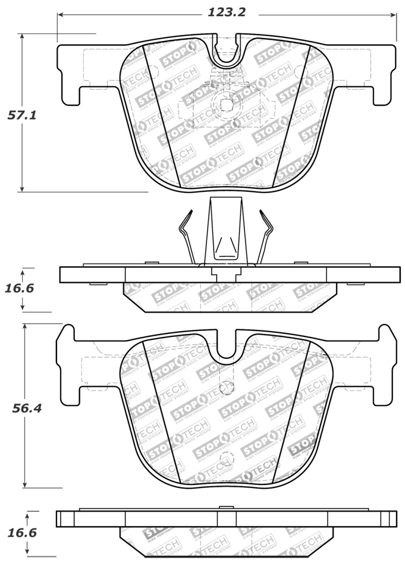 StopTech Performance Brake Pads - 309.16100