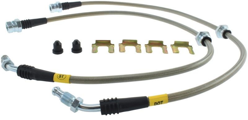 StopTech 04 VW Golf R32 AWD Front Stainless Steel Brake Line Kit - 950.33013