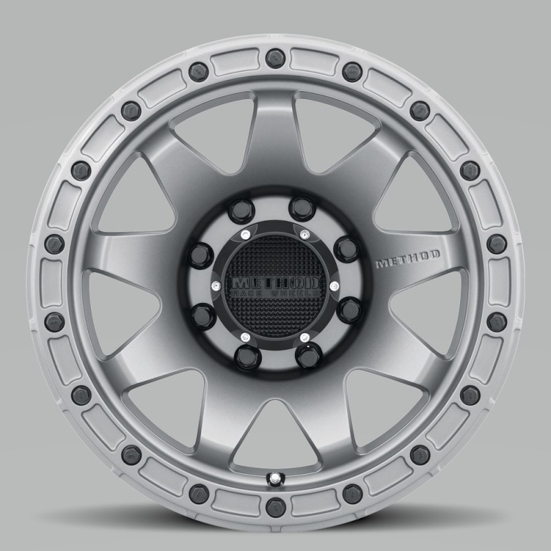 Method MR317 18x9 +18mm Offset 8x6.5 130.81mm CB Matte Titanium Wheel - MR31789080818