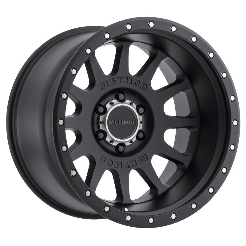 Method MR605 NV 20x10 -24mm Offset 6x5.5 106.25mm CB Matte Black Wheel - MR60521060524N