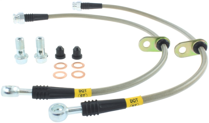 StopTech 09 Acura TSX / 08 Honda EX/EX-L / 09 Accord Coupe & Sedan Stainless Steel Front Brake Lines - 950.40013