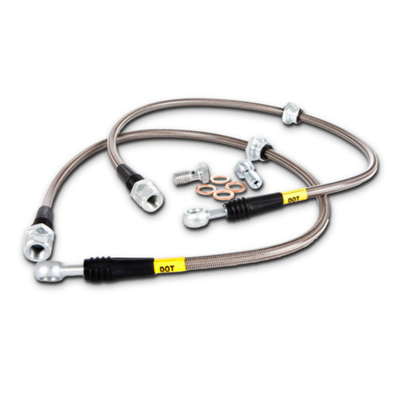 StopTech 00-06 Nissan Sentra Stainless Steel Front Brake Lines - 950.42007