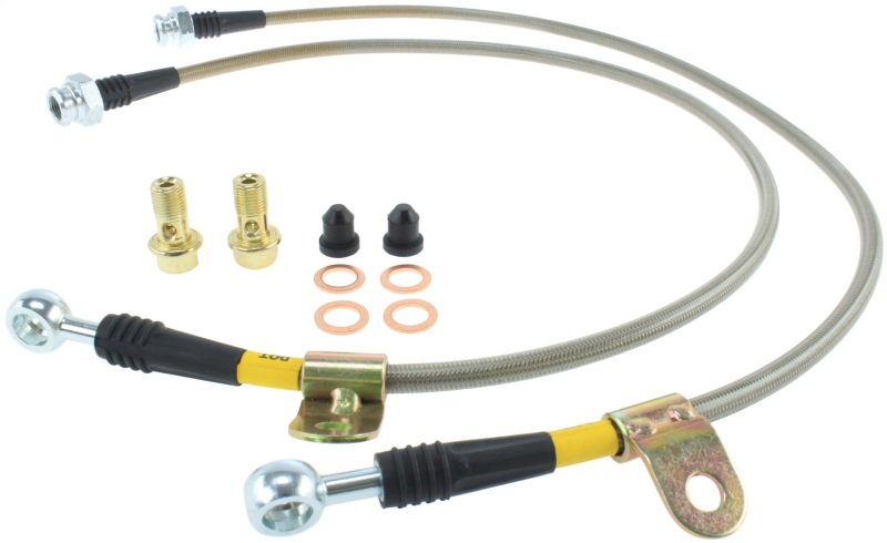 StopTech 03-07 350z/G35 Stainless Steel Front Brake Lines - 950.42004
