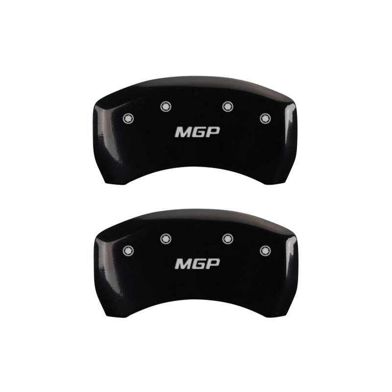 MGP Rear set 2 Caliper Covers Engraved Rear MGP Black finish silver ch - 10010RMGPBK