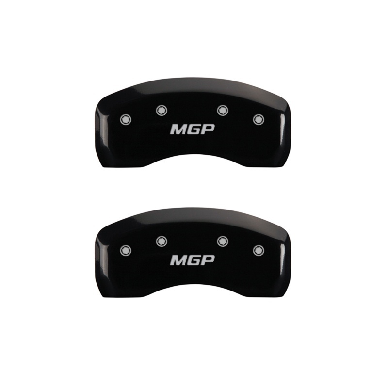 MGP 2 Caliper Covers Engraved Rear MGP Black Finish Silver Characters 2016 Ford Focus - 10246RMGPBK
