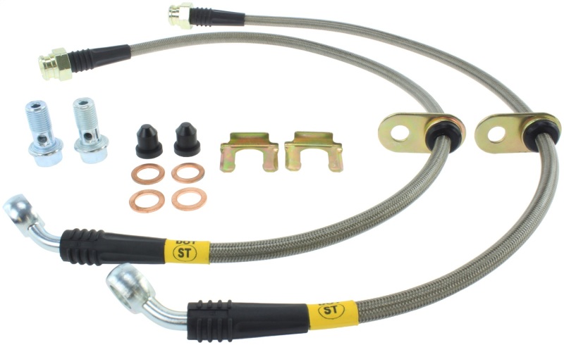 StopTech 08-09 WRX Stainless Steel Rear Brake Lines - 950.47507