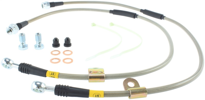 StopTech 00-06 Suburban 2500 2WD / 03-06 4WD / 03-07 Hummer H2 Stainless Steel Front Brake Line Kit - 950.66004