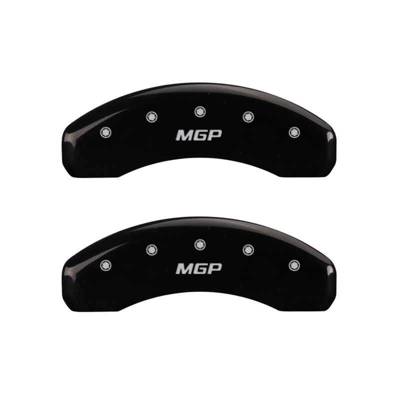 MGP 2 Caliper Covers MGP Black Finish Silver Characters 2018 Chevrolet Tahoe - 14254RMGPBK