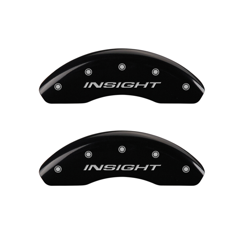 MGP 4 Caliper Covers Engraved Front & Rear MGP Black finish silver ch - 19004SMGPBK