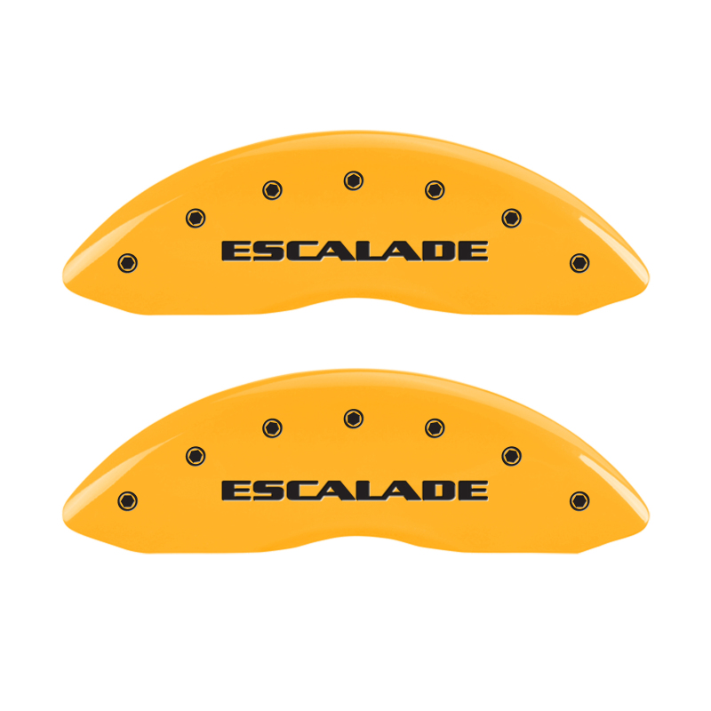 MGP 4 Caliper Covers Engraved Fr Escalade Rear ESV Yellow Finish Blk Char 2003 Cadillac Escalade ESV - 35014SESVYL