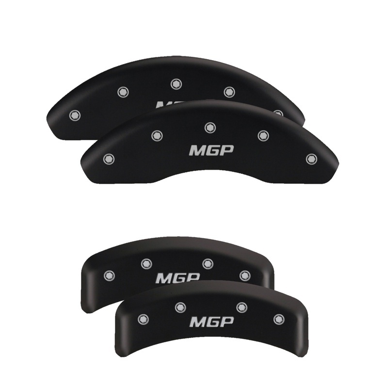 MGP 4 Caliper Covers Engraved Front & Rear MGP Red finish silver ch - 37005SMGPRD
