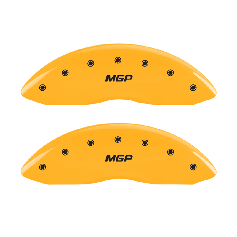 MGP 4 Caliper Covers Engraved Front & Rear MGP Yellow Finish Black Characters 2016 Acura IlX - 39020SMGPYL