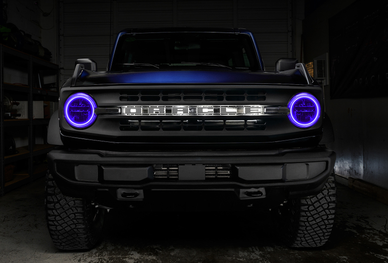 Oracle 2021 Ford Bronco Base Headlight LED Halo Kit - ColorSHIFT - w/o Controller - 1470-334