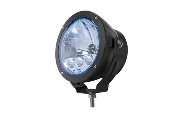 Putco HID Off Road Lamp w/3 LED DayTime Running Lights - 6in Black Housing w/ Blue Tinted Lens - 231920