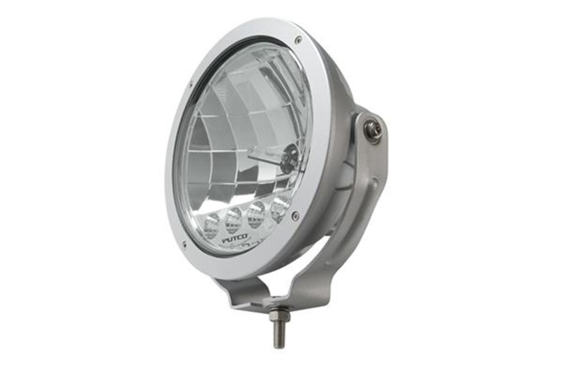 Putco HID Lamp w/3 LED DayTime Running Lights - 6in Silver Housing w/ Clear Lens HID Off Road Lamps - 231900