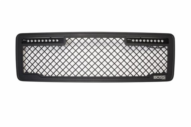 Putco 13-14 Ford F-150 - Lighted (w/ 10in Luminix Light Bar) Lighted Boss Grille - 270541BL
