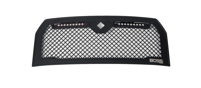 Putco 15-17 Ford F-150 Lighted Boss Grille w/ Two 10in Luminix Light Bars (w/ Camera CutOut) - 270546BL