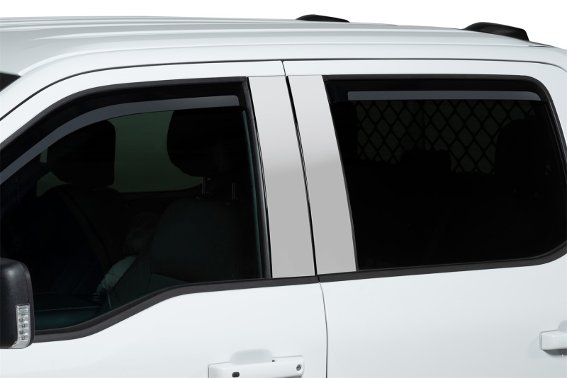 Putco 2021 Ford F-150 - Super Crew / Super Cab / Reg Cab Element Chrome Window Visors (Front Only) - 480026