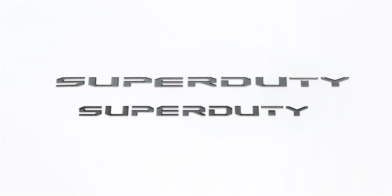 Putco 17-19 Ford SUPERDUTY Letters (Stamped/Black Platinum) Tailgate/Rear - 55552BPFD